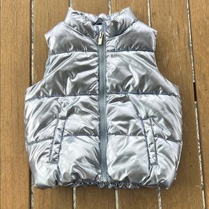 Old Navy Ice blue puffer vest